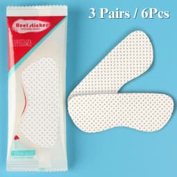 6 Pcs Anti Rubbing Heel Stickers Liners, Leather Heel Grips Protector, Blister Resistant Foot Cushions, for Feet Pain Relief Fit