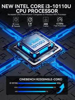 Gmktec G3 Pro Mini Pc Intel ® I3-10110U Ddr4 8Gb Ram 256Gb Ssd Desktop Mini Computer Windows 11 Pro Wifi 6 Bt5.2 for Home/ Office