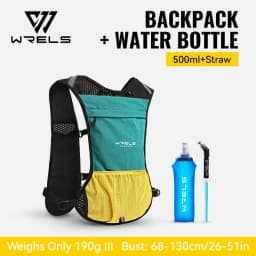 WRELS Hydration Backpack Water Bladder with Water Bladder Hydration Vest Backpack for Men Women for Marathon Trail Cycling Hikin