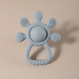 New Teething Silicone Palm Rattle Teether Bunny - Safe Baby Chew Toys for Soothing Sore Gums