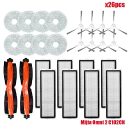 Compatible For Xiaomi Mijia Omni 2 C102CN / B101CN / B116CN / X10+ Plus Parts Accessories Roller Side Brush Hepa Filter Mop Dust