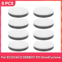 Compatible For ( ECOVACS DEEBOT X11 OmniCyclone ) Sponge Filter Cartridge, Pad Robot Vacuum Cleaner Replacement Part Accessories