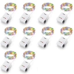 3/2/1m 10PCS Wholesale LED String Lights Copper Silver Wire Garland Light Fairy Lights Party Room Decoration Christmas Wedding