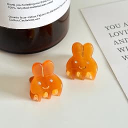 2pcs/set Acetate Mini Hair Claw Clip Small Size Cute Sweet Rabbit Animal Geometric Hair Clips Side Pins Women Hair Accessories