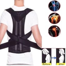 Lumbar Column Posture Corrector Vest Adjustable Reinforced Belt Back Support Strap Shoulder Spine Brace Neck Stretcher Trainer