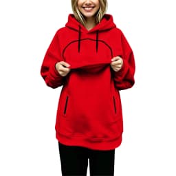 Oversized Hoodie with Pet Pouch Women's Zipper Kangaroo Pocket Sweatshirts for Small Cat & Dog Pet Lover Hoody Hooded Pullover