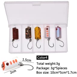 JYJ 1 box small hard fishing ABS plastic lure bait surface minnow sinking lure wobbler for bass perch bream fishing tackle