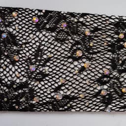 Sexy Shining Flash Drilling Mesh Thin High Elasticity Lace Fashion Personality Dance Stage Performance Cosplay Women Gloves