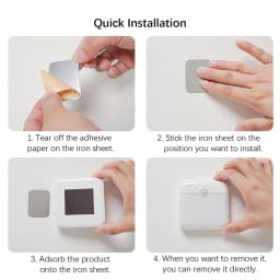 Motion Sensor Night Light Rechargeable USB‑C PIR Sensor Wall Light 3 Color ModeMagnetic Stick‑on Night Lamp for Hallway Staircas