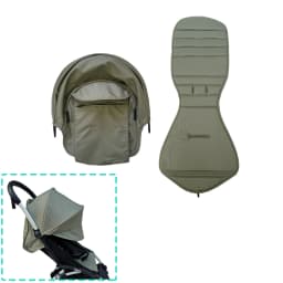 MomTan Stroller Replacement Colth Set For YOYO ,YOYO+ ,YOYO2 Strollers , Waterproof Double Lay 1:1 Original Fabric
