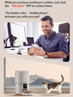 Tuya Smart Automatic Pet Feeder 5G WiFi 4L Cat Food Dispenser with 1080P Camera Two-Way Audio Smart Feeding Plan for Cats Dogs
