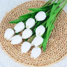 10PCS Artificial Tulip Flower Bouquet Real Touch PE Foam Fake Flower for Wedding Decoration Flowers for Home Garden Decoraive