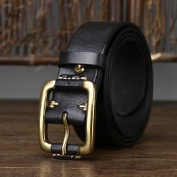 3.8CM Pure Cowhide High Quality Genuine Leather Belts for Men Brand Strap Male Brass Buckle Fancy Vintage Jeans Cowboy Cintos