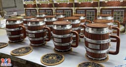 One Piece Barrel Mug Anime Merch Goods Handmade Cup With 304 Stainless Steel Liner Collectible Drinkware Gift For Anime Fans Com