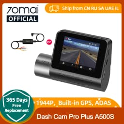 70mai A500S Recorder Car DVR Front Cam A500S 1944P Night Vision 70mai Dash Cam Pro Plus Built-in GPS Wifi Support Rear Cam