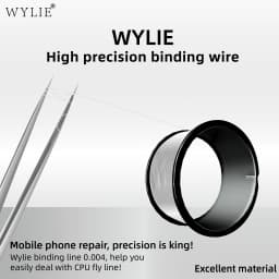 WYLIE 0.004mm BGA Fly Wire, Ultra-Thin Binding Wire for Phone PCB/CPU Repair, Non-Insulated Stretchable Micro-Soldering Repair