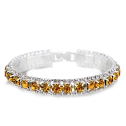New Arrival 925 Sterling Silver Silve Women Classic Jewelry Holiday Gift Clear Red Cubic Zircon Bracelet& Bangle Wholesale