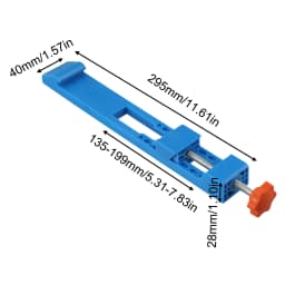 1/2pc Adjustable Cutting Machine Base Guide Circular Saw Milling Positioning Clamps Two-way Reverse Buckle For 5-6in Dust Cutter
