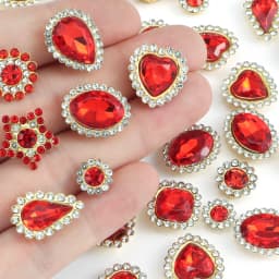 50pcs/lot Silver Claw Setting Glass Rhinestone Mixed Shape Sew On Crystal Stone Diamond for Wedding Dress Shoes Bags DIY Trim