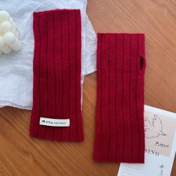 100% Wool Gloves Lady Touchscreen Finger Hole Winter Autumn Women Warm Wrist Length Classic Knitted Gloves Female Mitten 2025