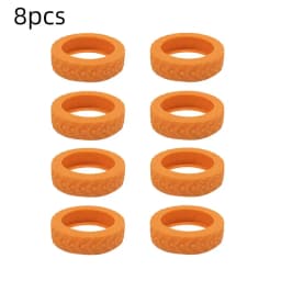 8PCS/Set Suitcase Wheels Protection Cover Silent Rubber Luggage Roller Cover Trolley Box Casters Cover Travel Luggage Caster Sho