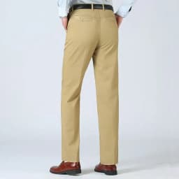 Summer Thin Pants 100% Cotton Men's Autumn Thick Suit Pant Slacks High Waist Straight Loose Bland Solid Business Casual Pants