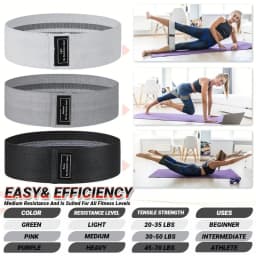 Fabric Resistance Hip Booty Bands Glute Thigh Elastic Workout Squat Circle Stretch Fitness Strips Loops Yoga Gym Equipment