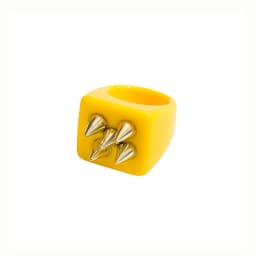 2024 New Trendy Geometric Square Round Resin Acrylic Chunky Rings for Women Girls Punk Style Knuckle Flower Rings Jewelry