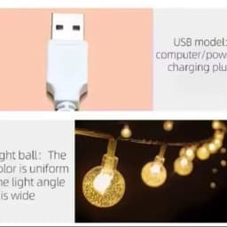 Battery Box Bubble Ball Light String Crystal Bead Ball Fairy String Light Wedding Party Christmas 1.5-3-6 Meters 10-20-40 Lights