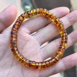 Yoowei 100% Real Amber Bracelet for Unisex Genuine Black Bead Irregular Natural Plant Medical Healing Jewelry Gift Wholesale