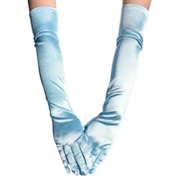 52CM Solid Satin High Elasticity Women Halloween Cosplay Stage Performance Dinner Accessories Etiquette Long Gloves Opera