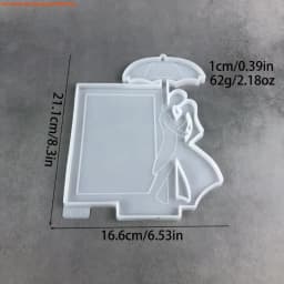 DIY Couple Shaped Epoxy Resin Frame Mold Creative Picture Frame Mould Ideal for Home Decors and Unique Gift Making