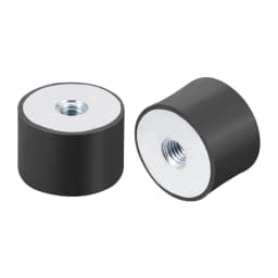 M4/5/6/8/10 Female Thread Rubber Shock Absorber Anti Vibration Pad Rubber-Metal Silentblock Type DD Rubber Mount Flat Base Block