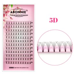 ABONNIE Premade Volume Fans Short Stem 3d/4d/5d/6d Russian Eyelash Extension Mink Eyelash Extension All Size Lashes Tray