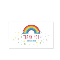 10-30pcs New Thank You Card For Supporting Business Package Decoration "Gorgeous Thanks" Business Card Handmade With Love
