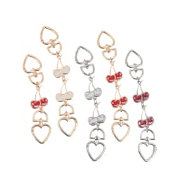 〔CC88〕1Piece Heart Buckle Cherry Bag Chain DIY Bag Strap Extension Replacement ,Women's Bag Decoration