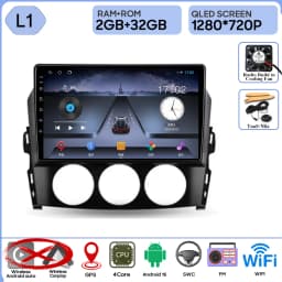 Car Radio For Mazda MX-5 MX5 III 3 NC 2005 - 2015 Stereo Multimedia Player Carplay Android Auto GPS Video Screen 5G Wifi No 2din