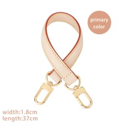 CRAZYSMITH Leather Bag Strap For LV Noe Handle Straps 100% Geunnie Handbag Crossbody 37cm Short Shoulder Belts Bag Accessories