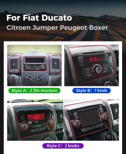 Android 16 For Fiat Ducato 2005-2025 Citroen Jumper Peugeot Boxer Dodge Ram carplay radio auto android head unit multimedia play
