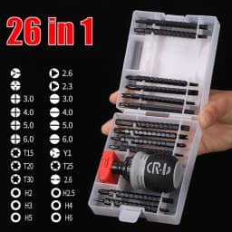 26 In 1 Ratchet Screwdriver Set Magnetic Dual-purpose Batch Head Telescopic Labor-Saving Screwdriver Hand Tool