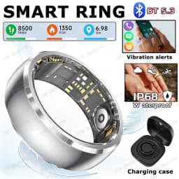 New Incoming Call Vibration Reminder Smart Ring 2026 Gesture Control Messages Alarms Health Monitor Sports Smartring Men Women