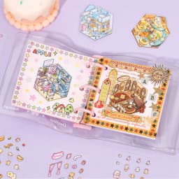 13 Sheets/Book Mini Cute Micro Landscape Stickers for DIY Scrapbooking Phone Case Decoration Student Reward Arts and Crafts