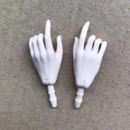 MENGF Doll Hands Feet 1/6 Doll Parts Super White Coffee Brown Doll Accessories DIY Dressing Doll Decors 4 Gesture Hands Parts