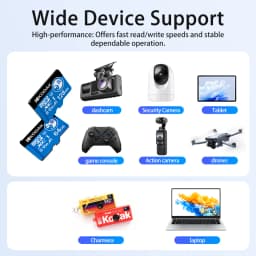 Kodak High Endurance Micro SD Card for Dash Cam FAT32 Memory Card 128/256GB 100MB/s Smooth 4K & Loop Recording Microsd Cards