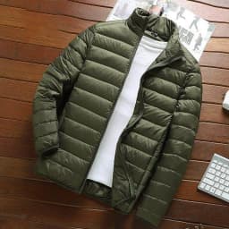 Lightweight Short down Cotton Jacket for Men Autumn Winter Fashion Urban Style Hooded Coat Thin Model Regular Length Silk Cotton