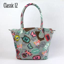 TANQU Short Long Round Flora Canvas Fabric Handle with Insert Lining for Obag Classic Mini O Bag Women's Bags Shoulder Handbag