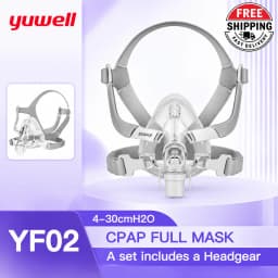 YuWell YF-02 Cpap Mask with Headgear Free Nasal Pads CPAP Full Mask Machine Sleep Apnea Anti Snoring For CPAP BIPAP Machine
