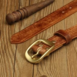 Handmade Belt Buckles for Men Thick Natural Vegetable Tanned Leather Pin Buckle Mens Waist Belt Men's Belt Gifts for Men