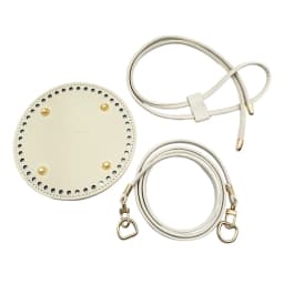 3Pcs/set DIY Round PU Leather Crochet Bag Handmade Drawstring Accessories Woven Bag Set Durable Solid Color Bag Bottom Base