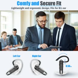 New Bee B45 B41 M52 Bluetooth Headset Wireless Earpiece Earphones Dual Mic Mute Handsfree Noise Reduction Business Driving